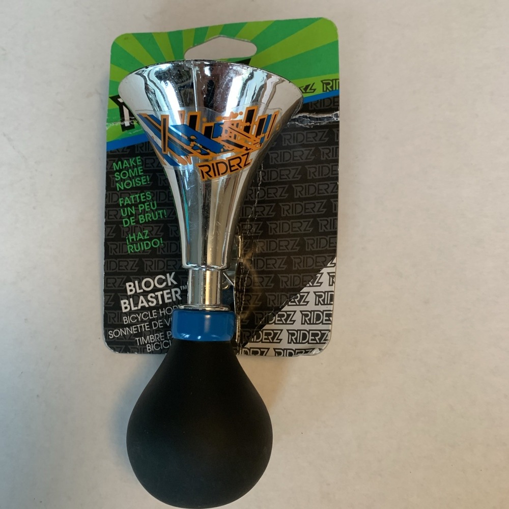 Riderz Block Blaster Chrome‎ Bicycle Horn New In Package